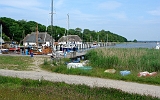 Hiddensee, der kleine Hafen in KLoster