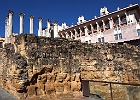 Cordoba Templo Romano, römischer Tempel an der Calle Claudio Marcelo : Säulen, Tempel, antike Mauer
